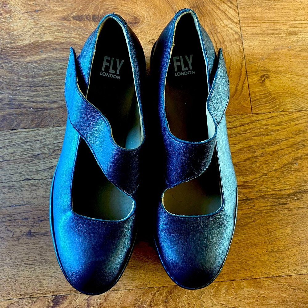 Fly London Mary Jane style wedges